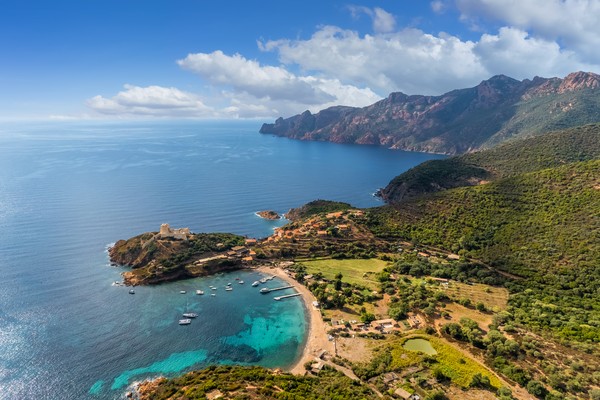 Paysage avec baie de Girolata, Corse