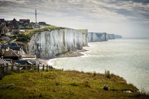Falaises de la ville d’Ault en Picardie, France