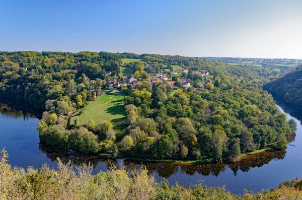 Coude de la rivière creuse et la région Limousin