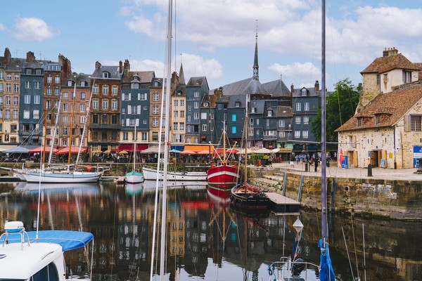 Vieille ville du port de Honfleur, Normandie France