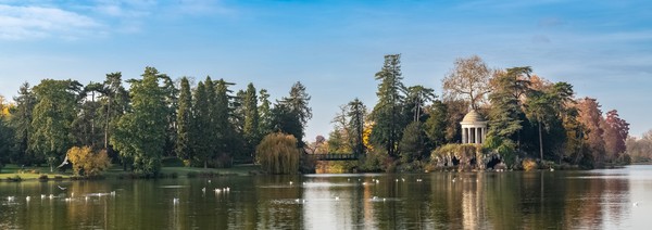 Vincennes, le lac Daumesnil, en automne