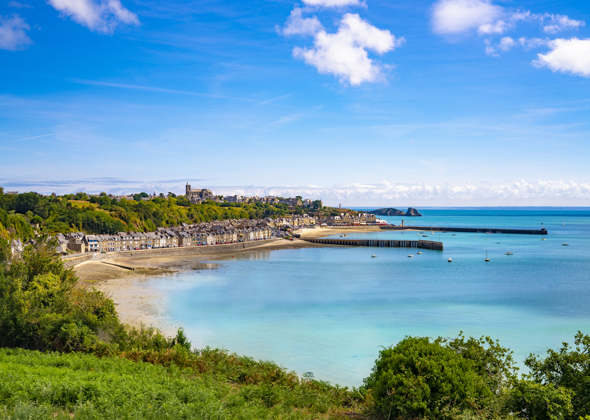 Cancale français Bretagne Bretagne pittoresque village skyline en France