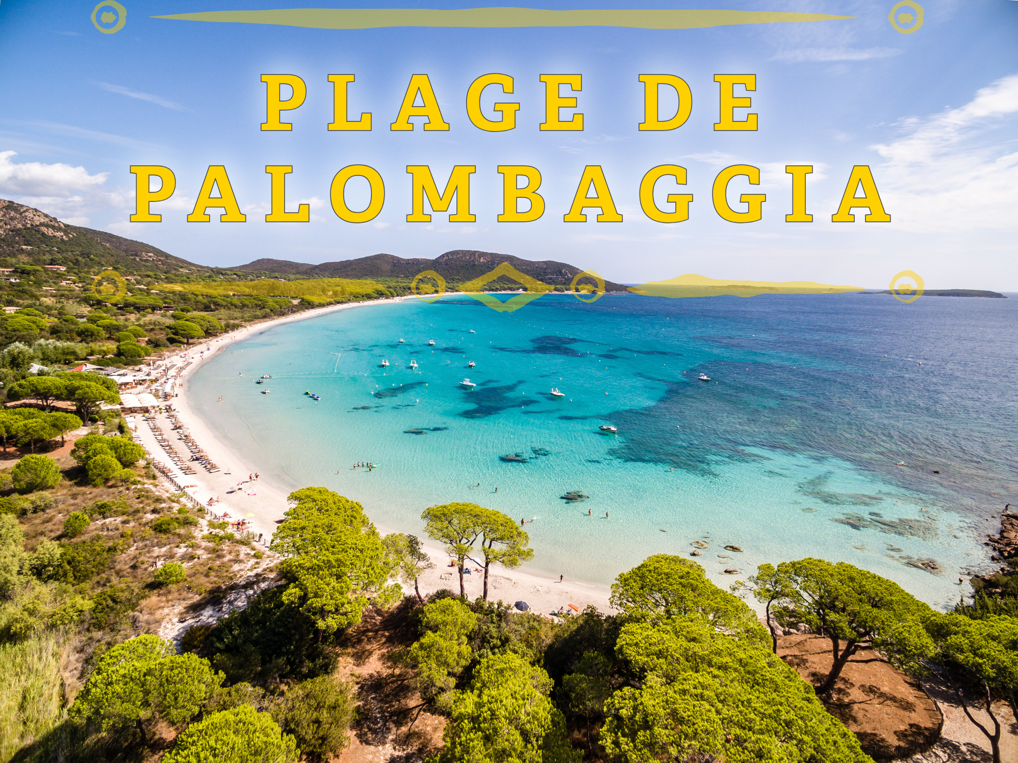 plage de palombaggia vue du ciel